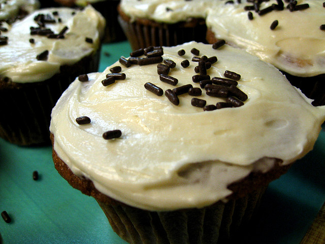 Black Bottom Cupcakes with Cream Cheese