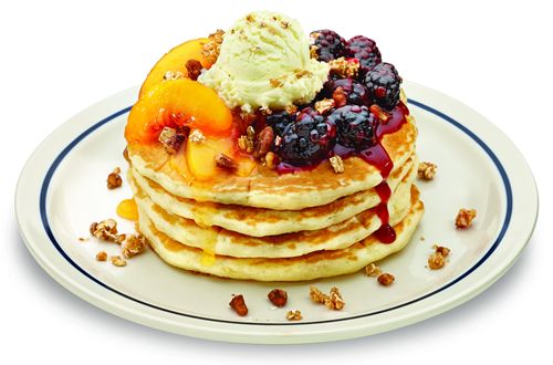 BlackBerry Peach Cobbler Pancakes Ihop