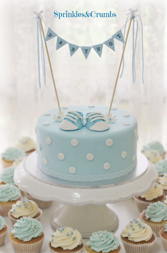Blue Baby Shower Cake Blue Baby Shower Cake