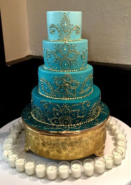 Blue Ombre Wedding Cake Blue Ombre Wedding Cake
