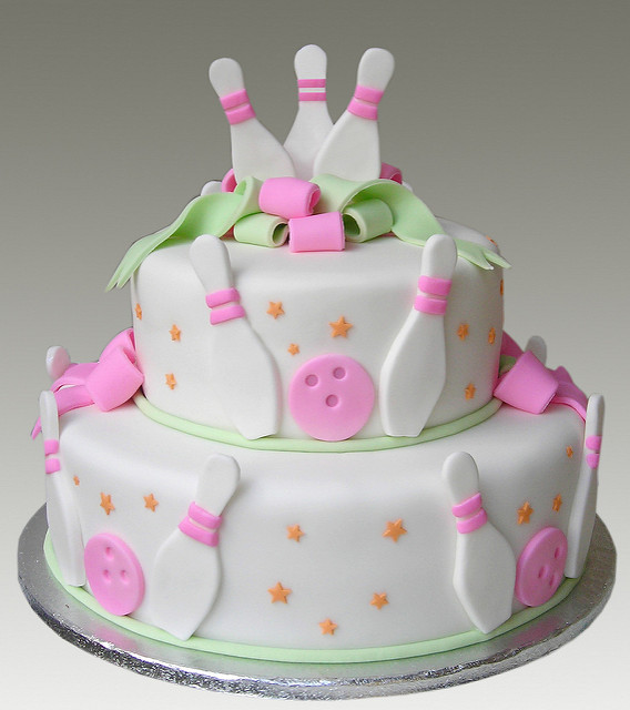 Bowling Birthday Party Cake Bowling Birthday Party Cake