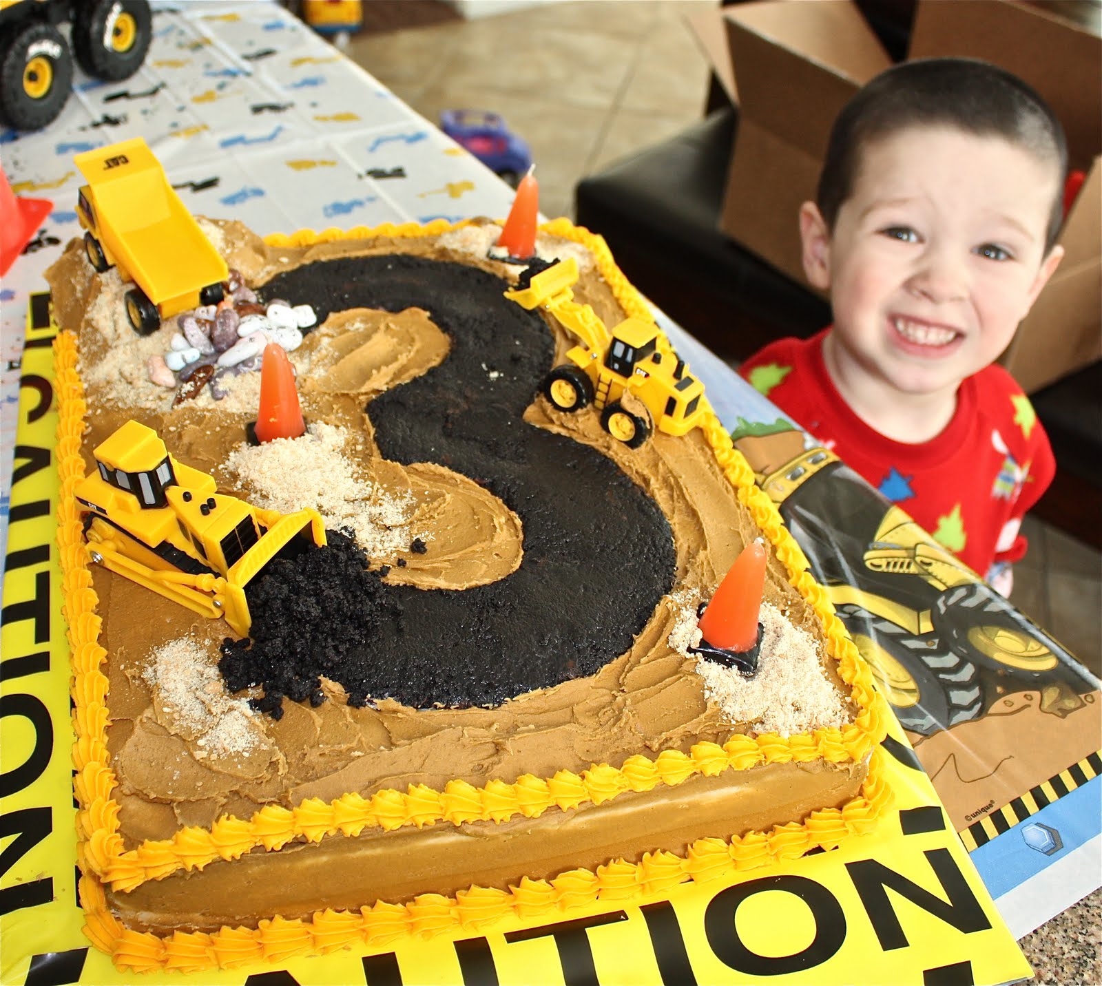 Boy Construction Birthday Cake