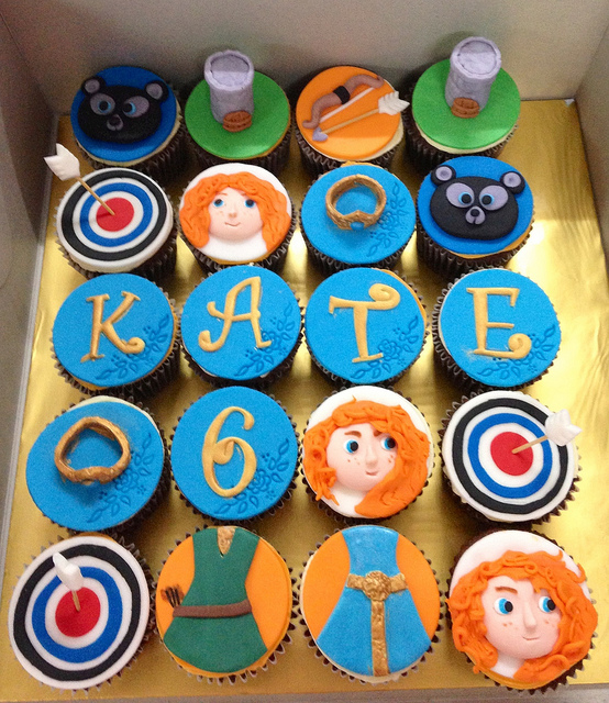 Brave Princess Merida Cupcakes