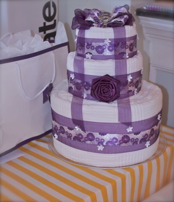 Bridal Shower Towel Cake Gift Idea Bridal Shower Towel Cake Gift Idea