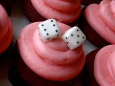 Bunco Dice Cupcakes