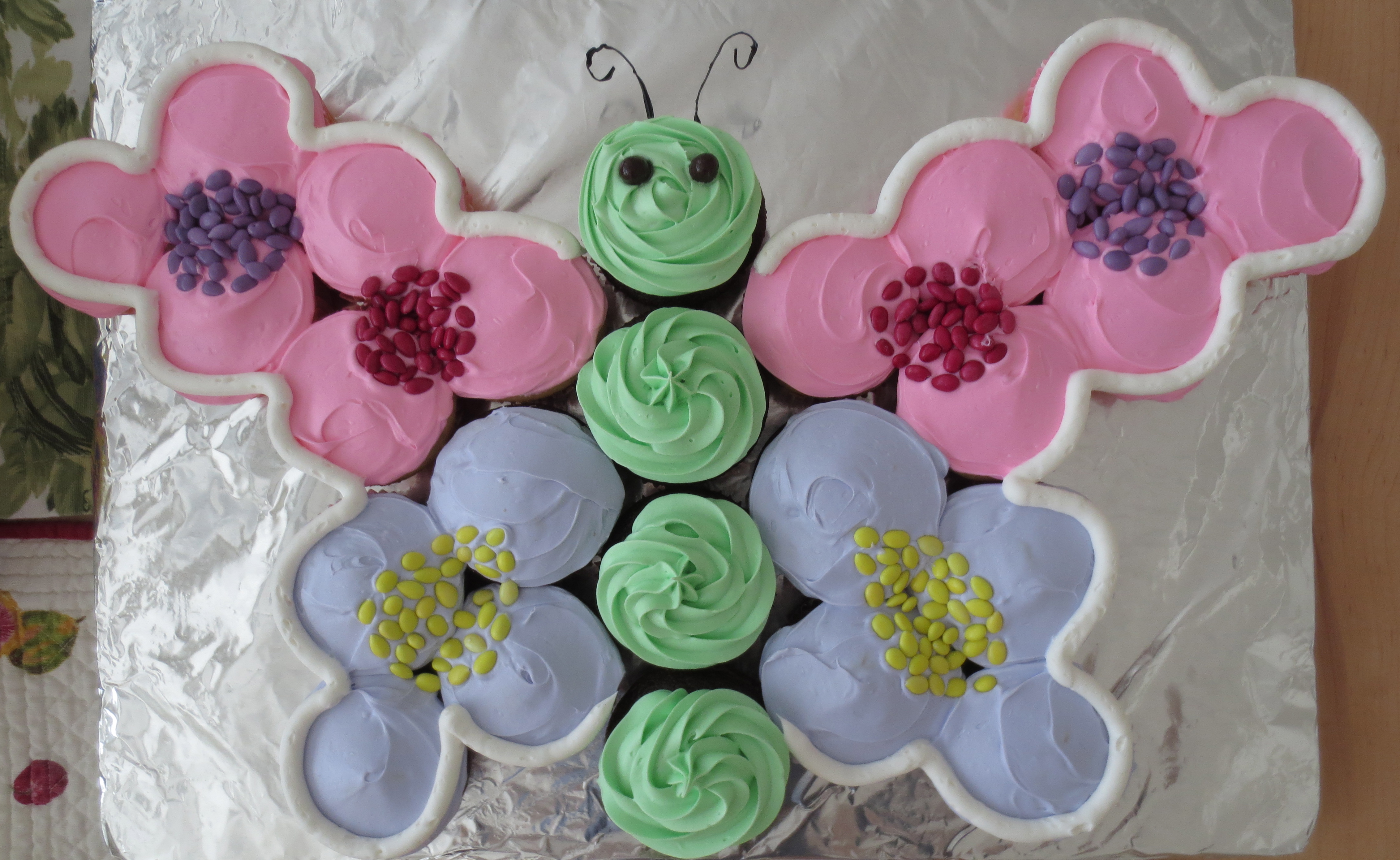 Butterfly Cupcake Cake