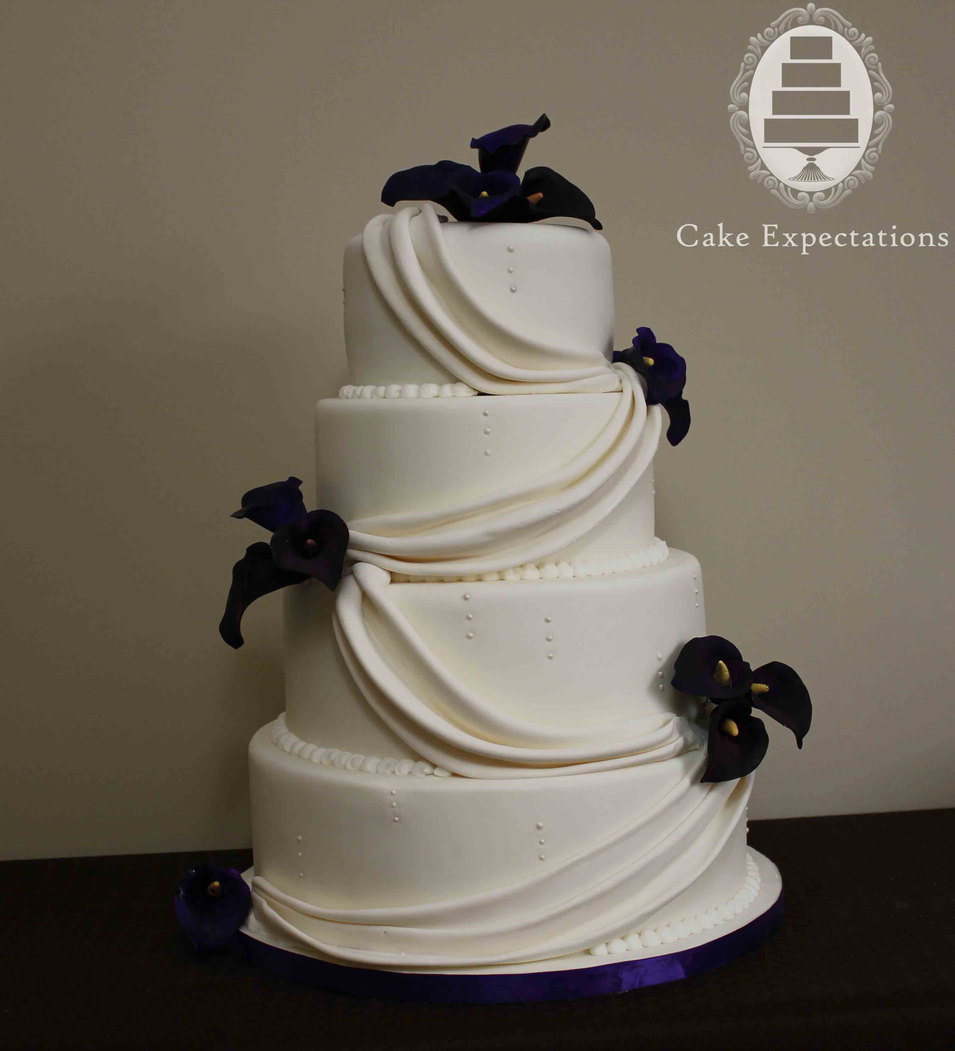 Calla Lily Wedding Cake