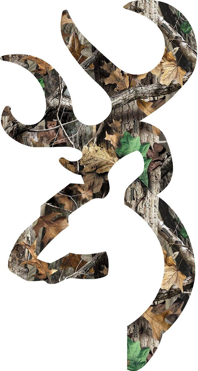 Camo Browning Deer Logo Camo Browning Deer Logo