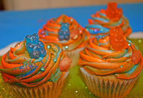 Chicago Bears Cake Cupcakes