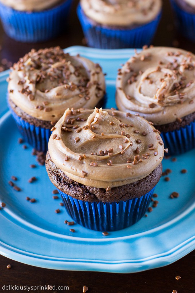 Chocolate Cupcakes with Buttercream Frosting