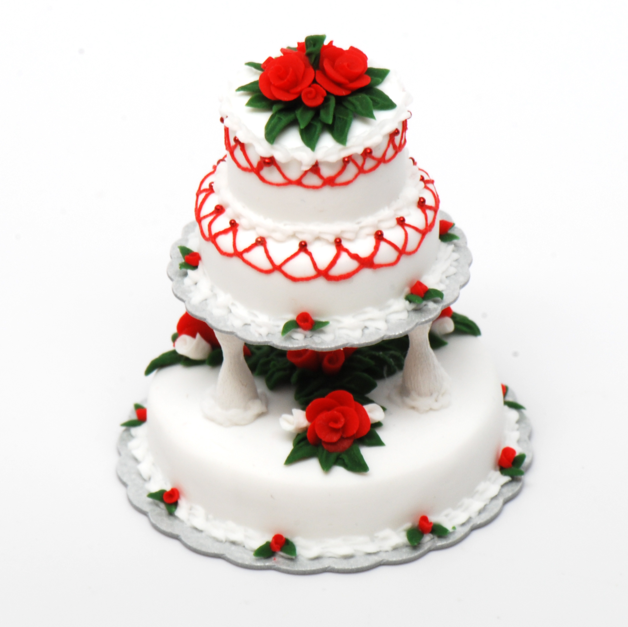 Christmas 3 Tier Wedding Cake