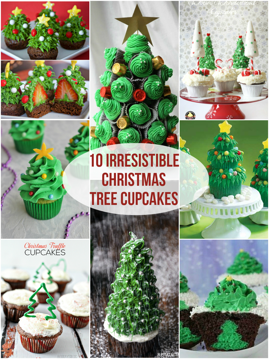 Christmas Tree Cupcakes