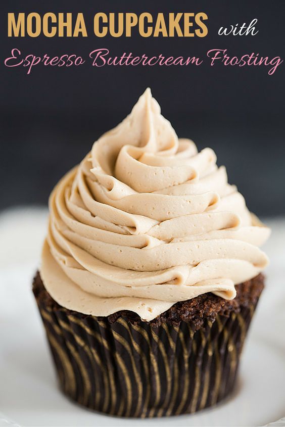 Coffee Mocha Cupcakes with Icing