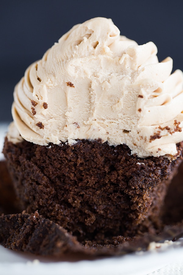 Coffee Mocha Cupcakes with Icing