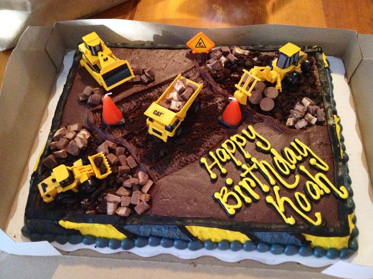 Construction Birthday Sheet Cake