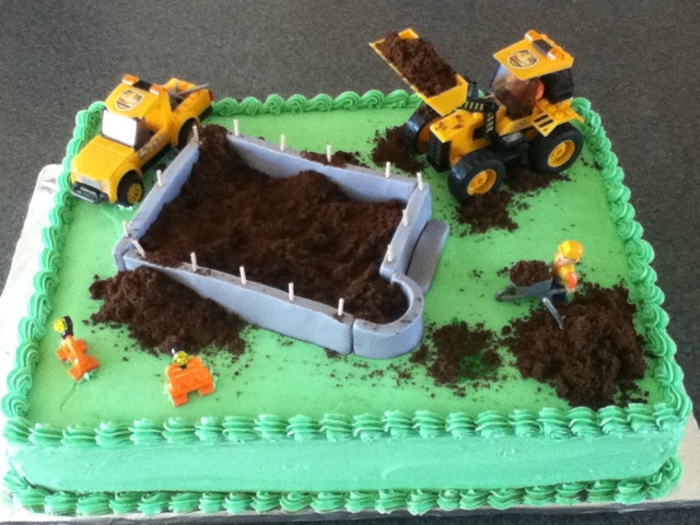 Construction Sheet Cake