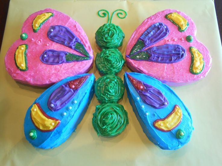 Cupcake Cakes Shaped Like a Butterfly