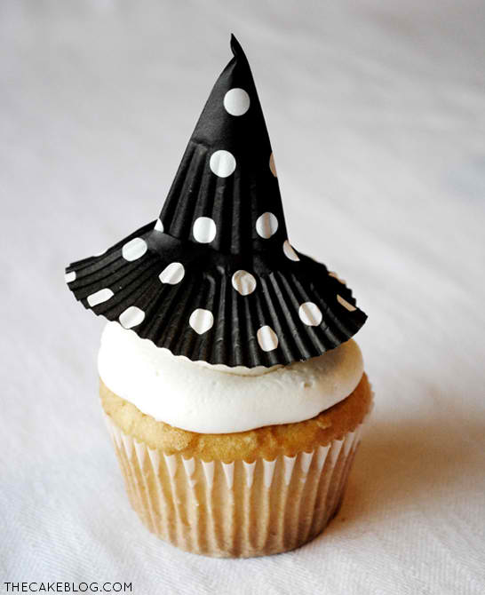 Cupcake Liner Witch Hats
