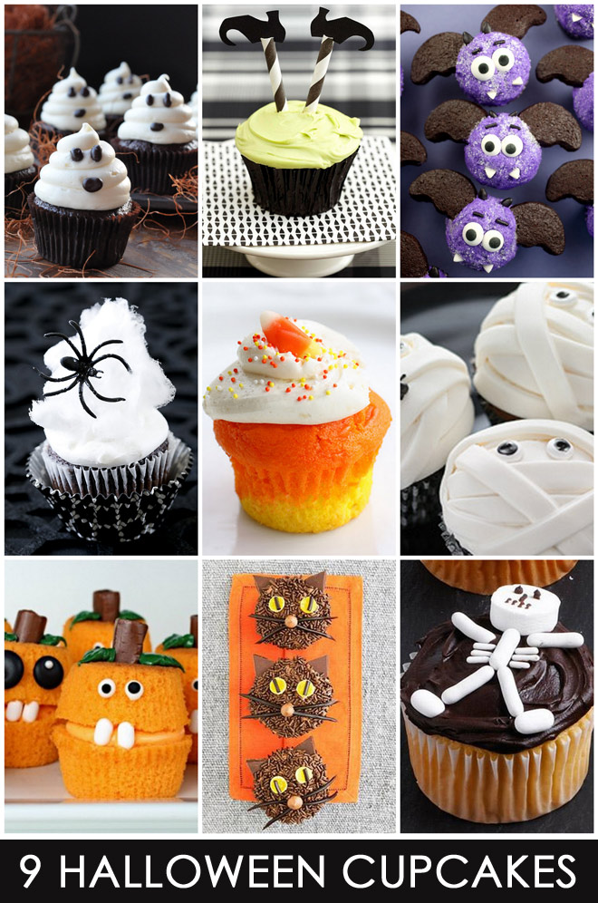 Cute Easy Halloween Cupcakes Idea