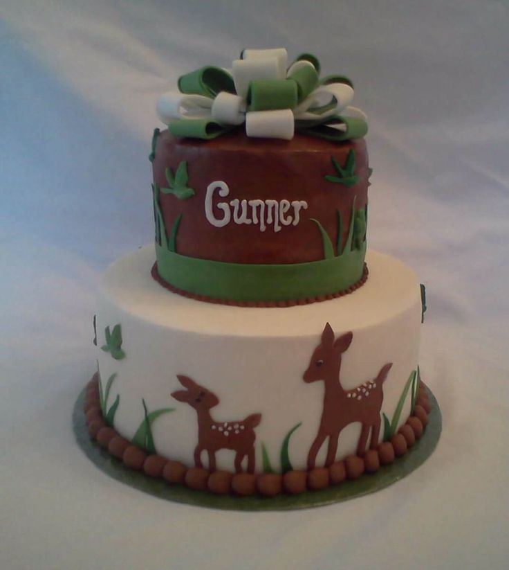 Deer Baby Shower Cake Deer Baby Shower Cake