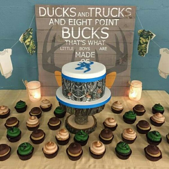 Deer Hunting Themed Baby Shower Cakes Deer Hunting Themed Baby Shower Cakes