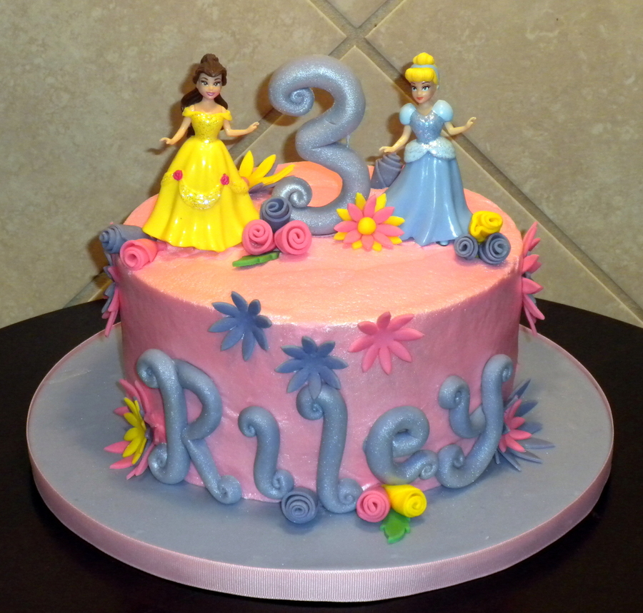 Disney Princess Birthday Party Cake