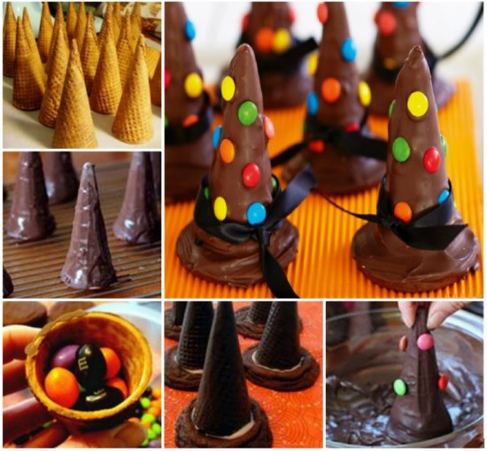 DIY Halloween Treats Witch Hats