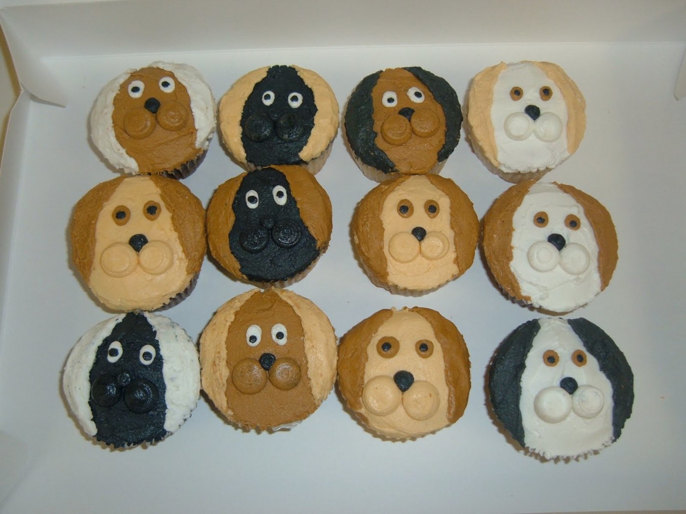 Dog Birthday Cupcake Cake