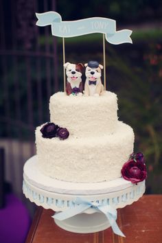 Dog Wedding Cake Topper