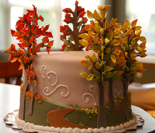Fall Autumn Birthday Cake Ideas