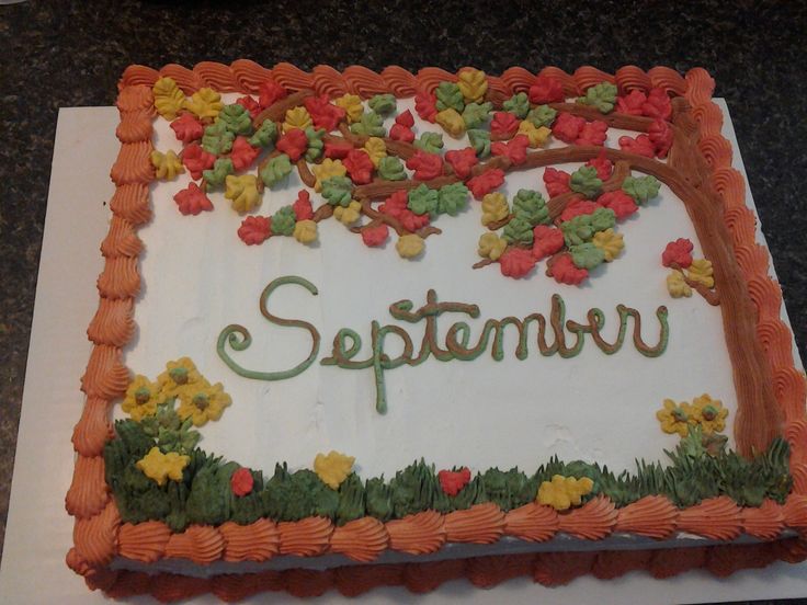 Fall Birthday Sheet Cakes Fall Birthday Sheet Cakes
