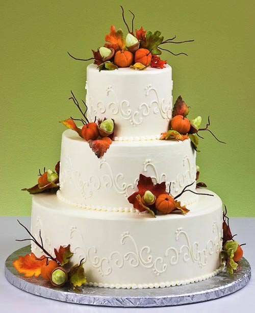 Fall Wedding Cake Fall Wedding Cake