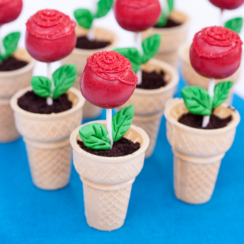 Flower Pot Cake Pops