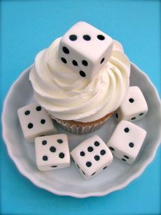 Fondant Cupcake Toppers Dice