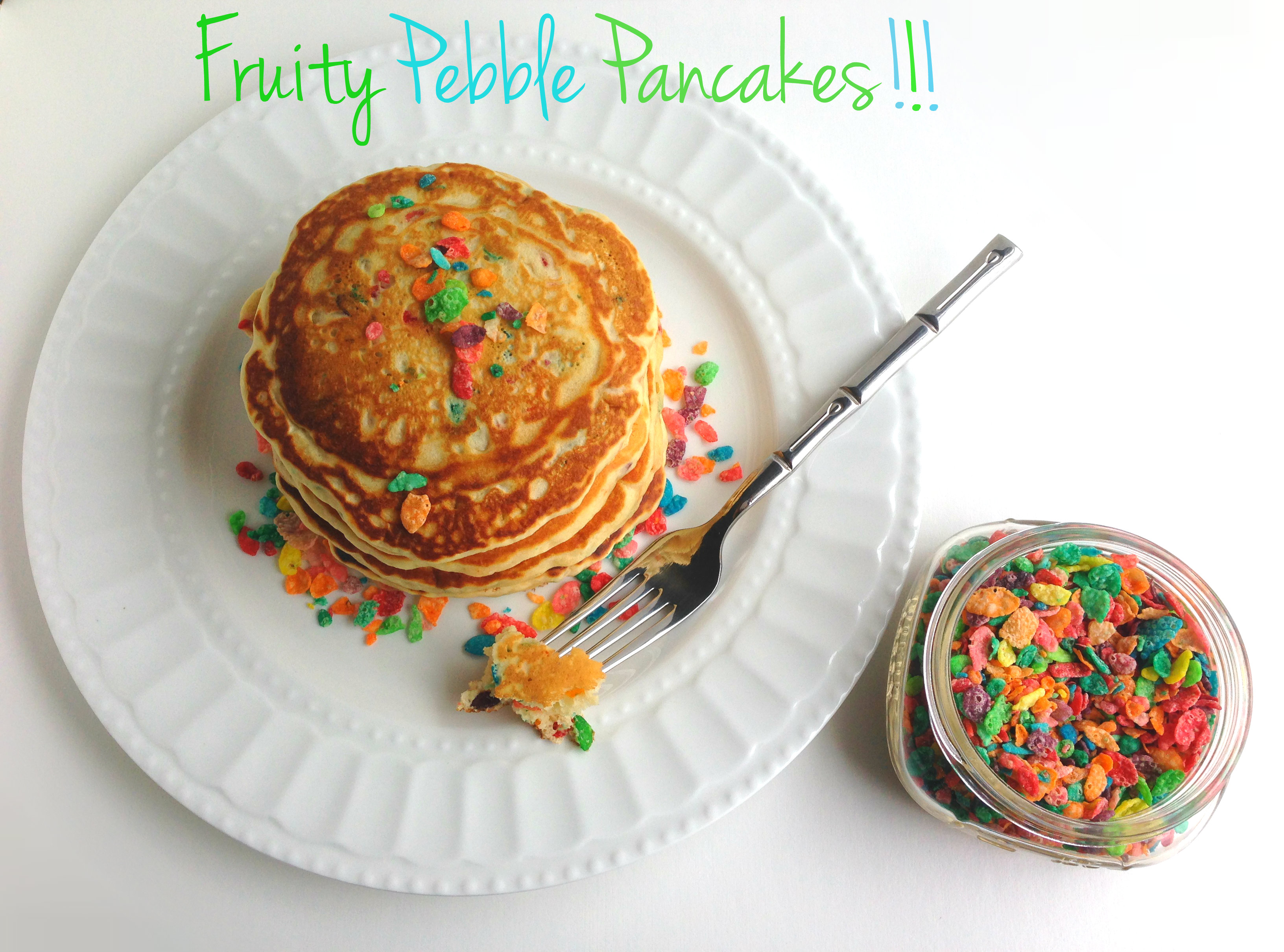 Fruity Pebbles Pancakes Confetti