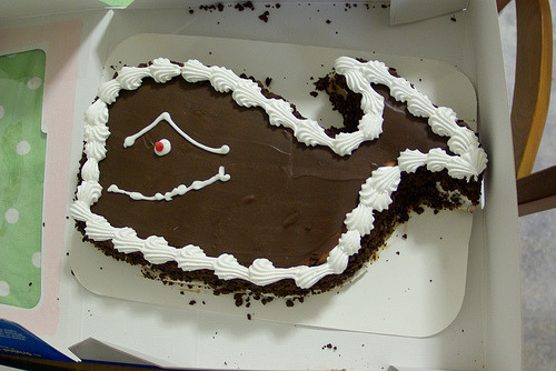 Fudgie the Whale Carvel Ice Cream Cake