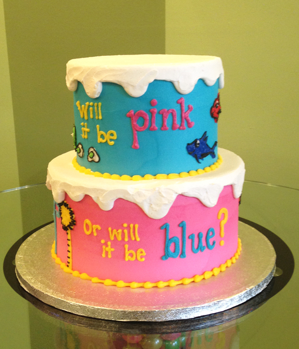 Gender Reveal Cake