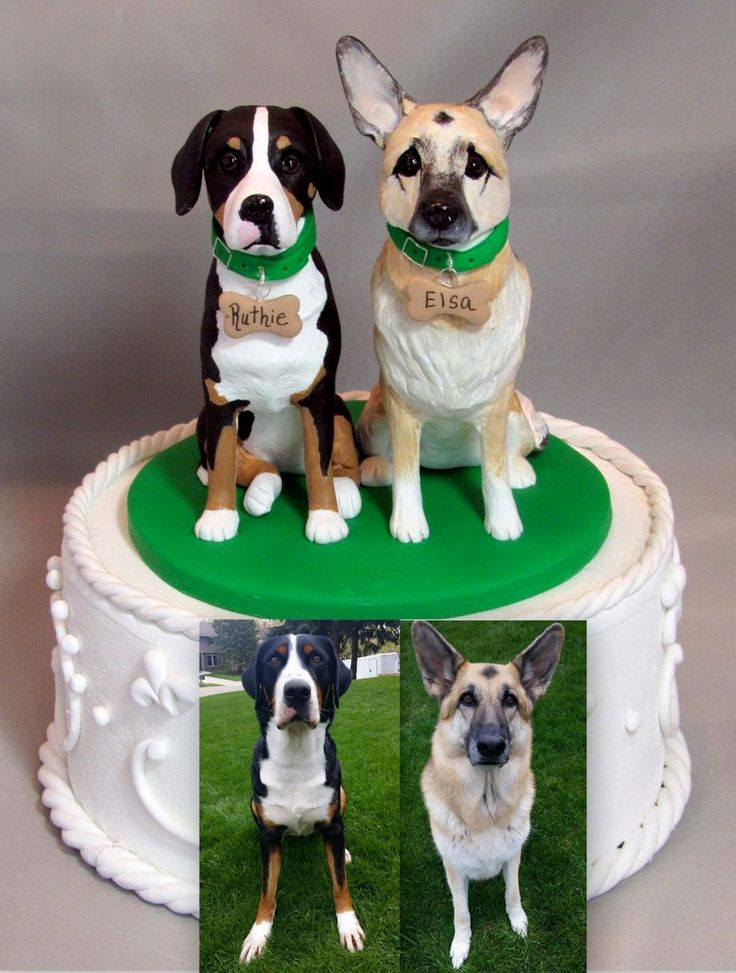 German Shepherd Dog Cake Topper