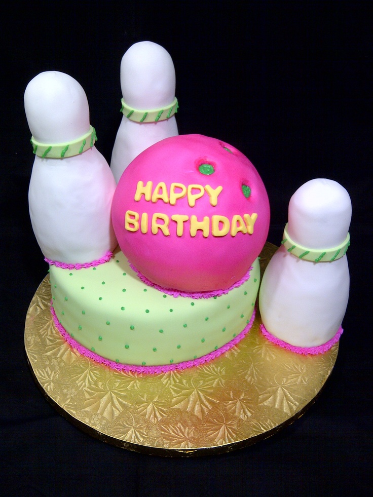 Girl Bowling Birthday Cake Girl Bowling Birthday Cake