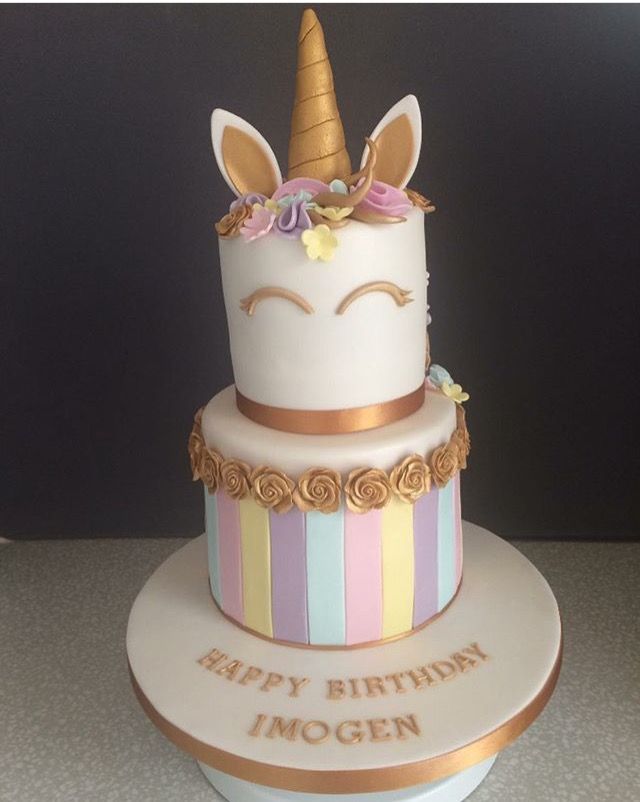 Girls Unicorn Birthday Cake Girls Unicorn Birthday Cake