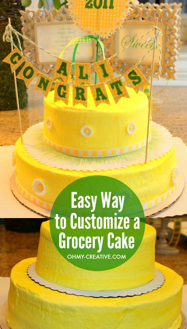 Grocery Store Birthday Cake Designs