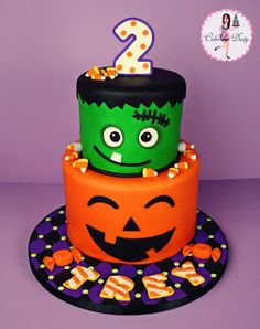 Halloween Birthday Party Cake