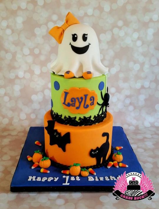 Halloween First Birthday Cake