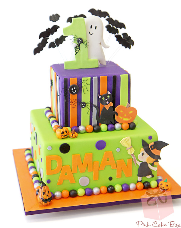 Halloween First Birthday Cake