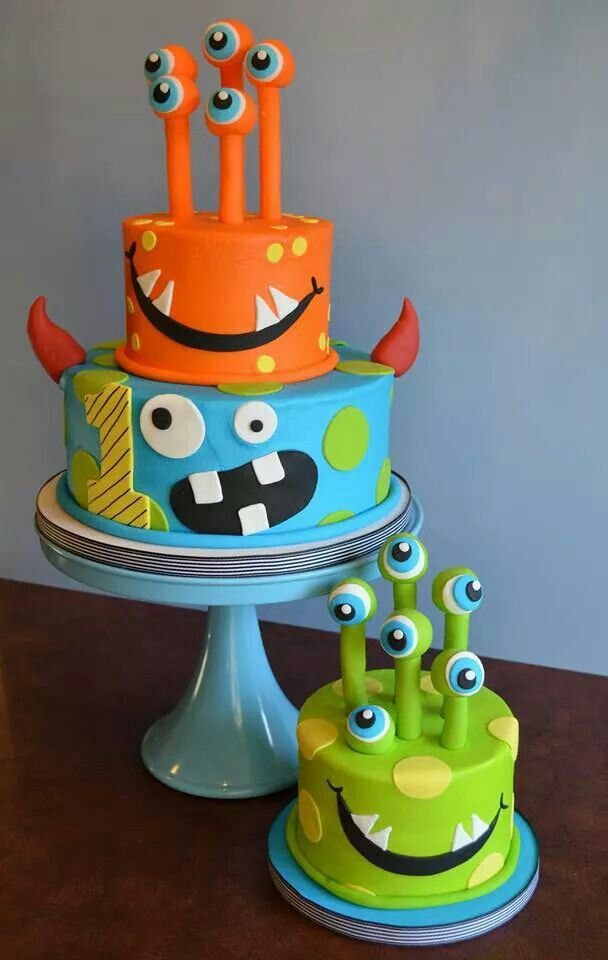 Halloween Monster Birthday Cake