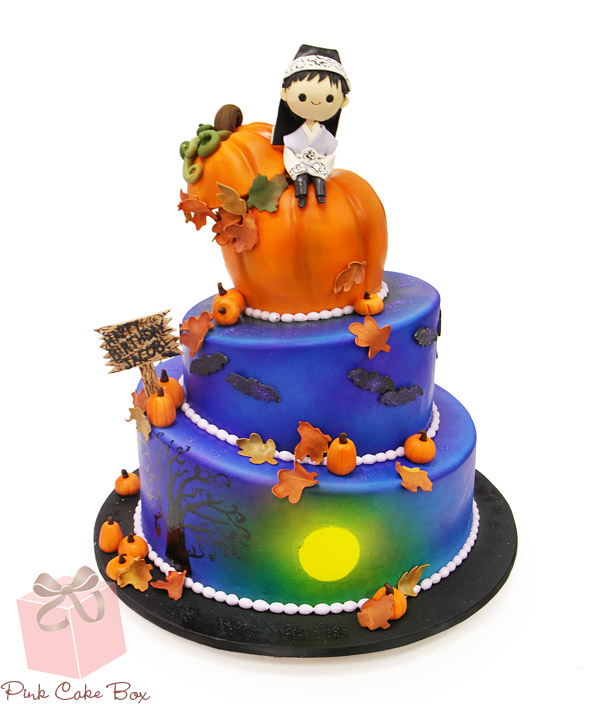 Halloween Pumpkin Birthday Cake