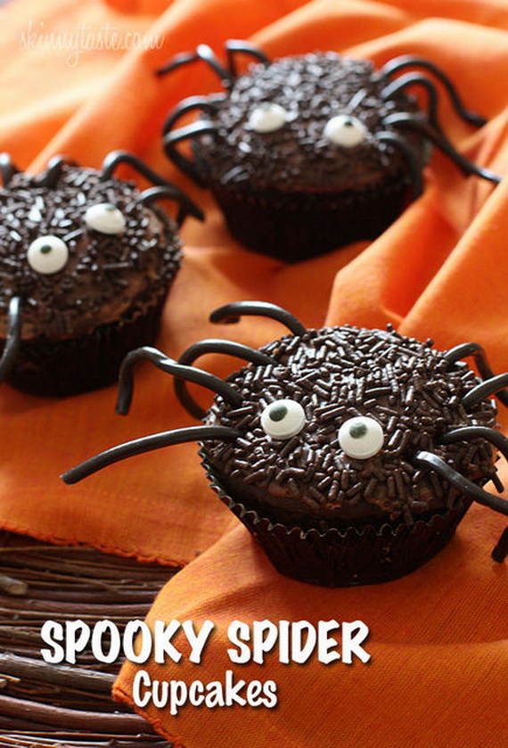 Halloween Spooky Spider Cupcakes