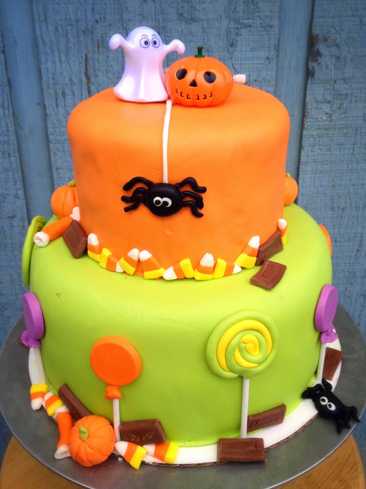 Halloween-themed Birthday Cake
