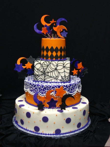 Halloween-themed Wedding Cakes
