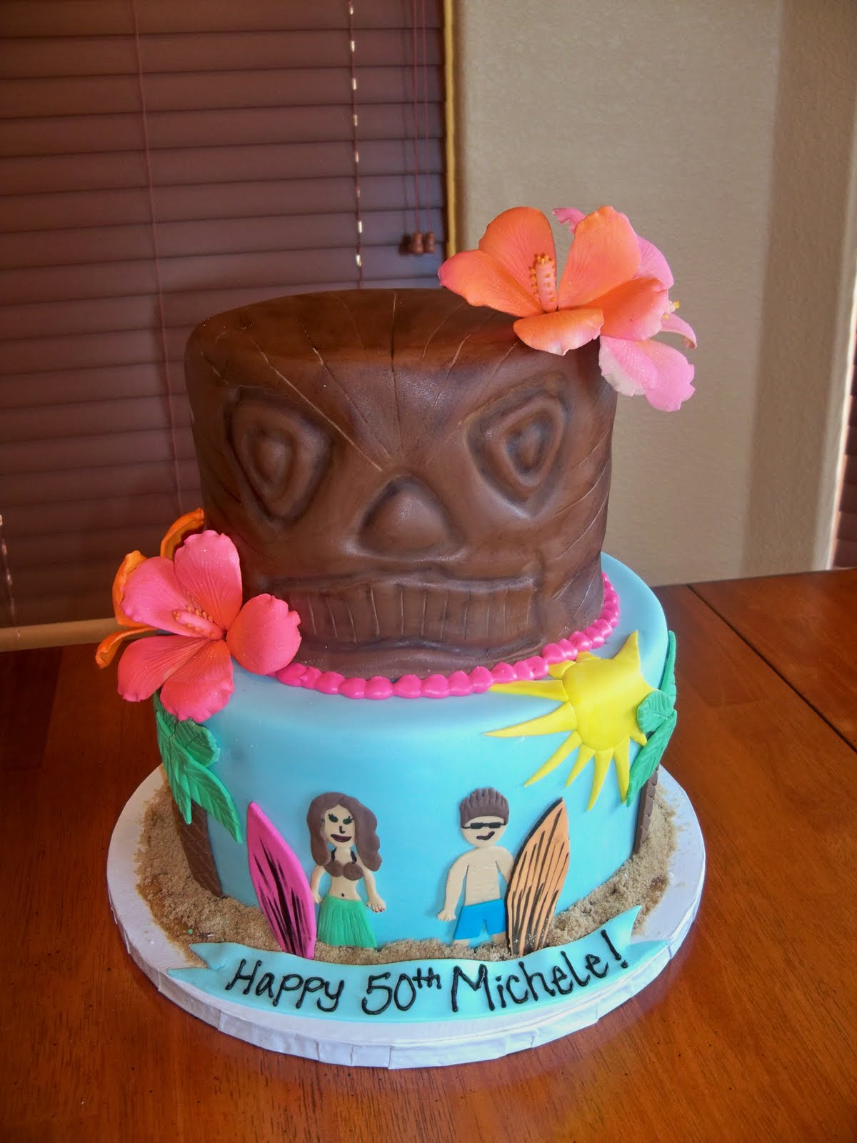 Hawaiian Themed Cake